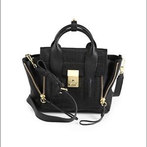 3.1 Phillip Lim Black Mini Pashli Leather Satchel